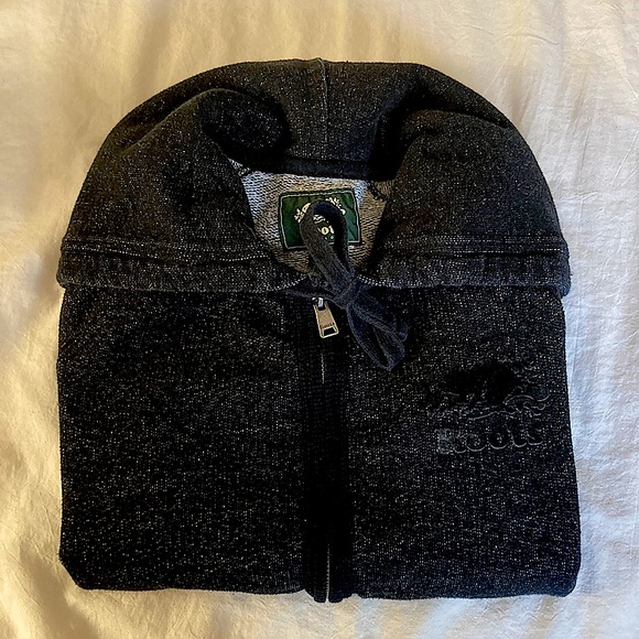 Roots Sweaters - Roots Zip-up Black Pepper Sweater Size XS